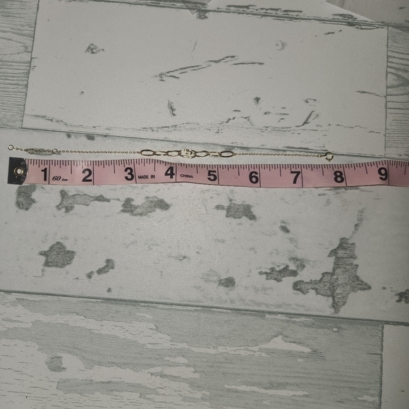 NWT Pavé Safety Pin Paperclip Bracelet By Adina Eden - Picture 6 of 7